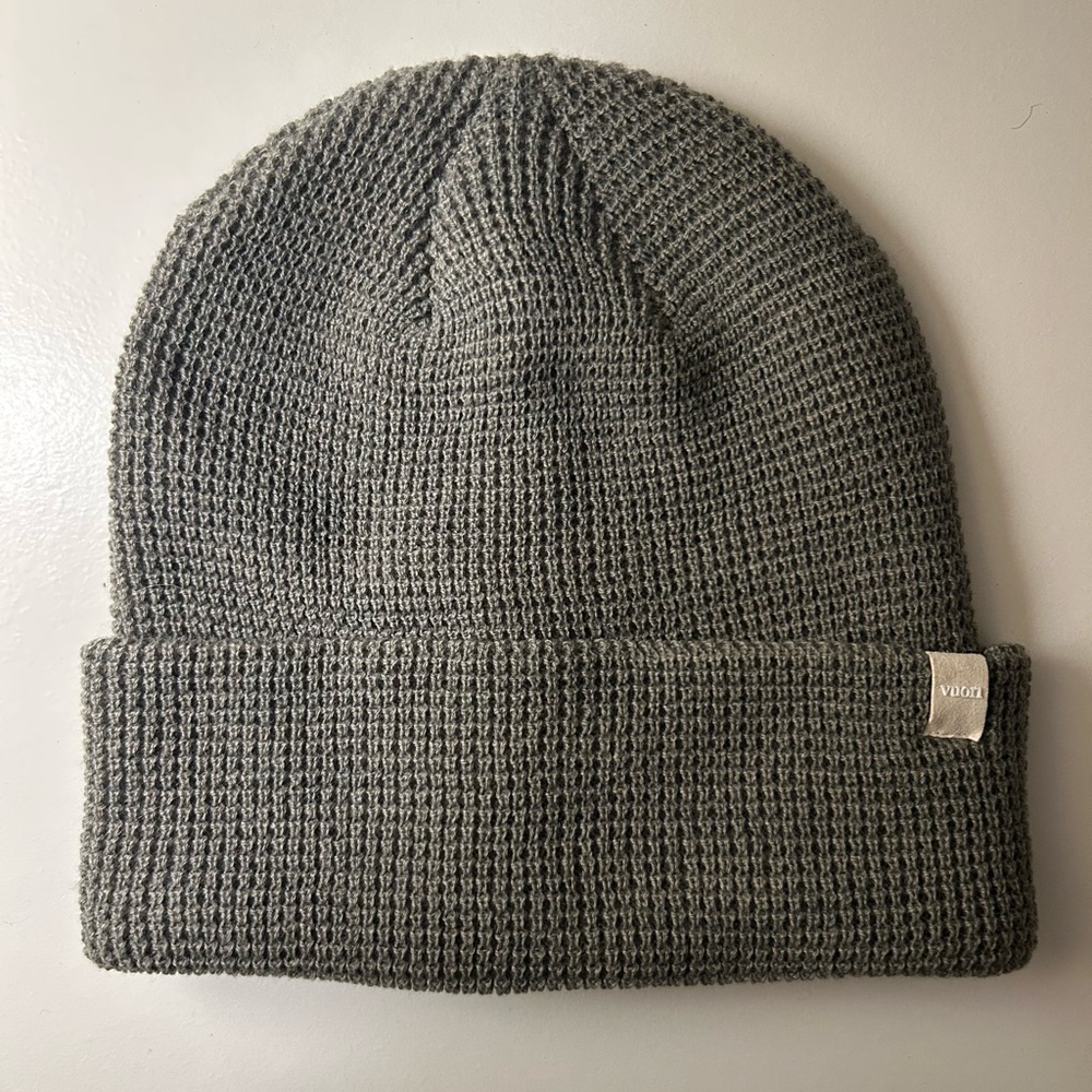 Vuori Alpine Waffle Beanie - Gray